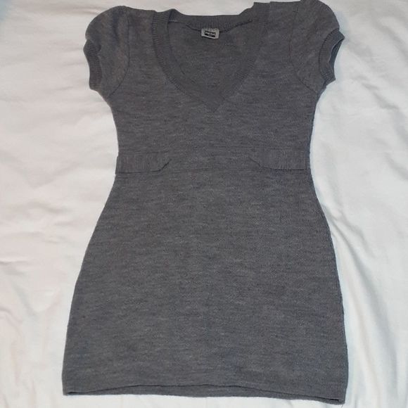 Hera Grey Bodycon Sweater‎ Dress Large - Picture 1 of 7
